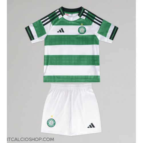 Celtic Prima Maglia Bambino 2025-26 Manica Corta (+ Pantaloni corti)